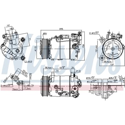 Compressor airconditioning NISSENS 890099