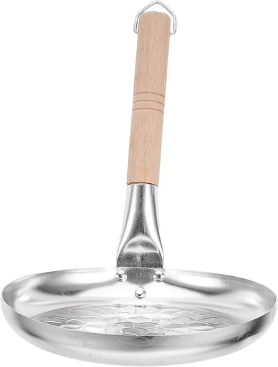 Ontbijt Koekenpan - Gebakken Eierpan - Snel Ontbijten - Gelijkmatige Warmteverdeling - 20 x 16 cm - Zilver