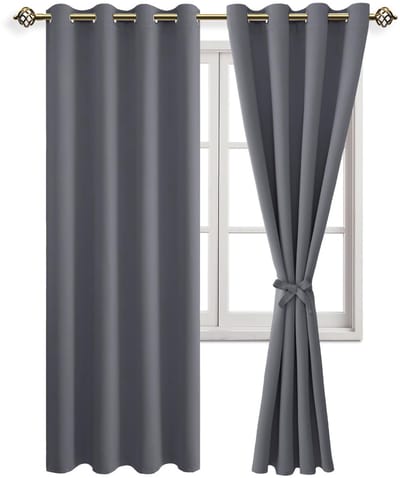 Dailygoods- Verduisterende Gordijnen 200 x 140 cm - 2 Stuks - Met Ringen - Zacht Polyester - Decoratief - Verstelbare Lengte