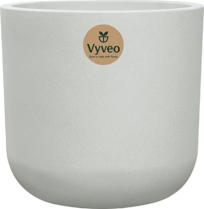 Vyveo - Bloempot Orena - 56x54 - Wit - Bloempot voor binnen en buiten - Lichtgewicht - Breukbestendig - Vorstbestendig - UV-bestendig