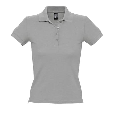 SOLS Vrouwen/dames Mensen Pique Korte Mouw Katoenen Poloshirt (Grijze Mergel)