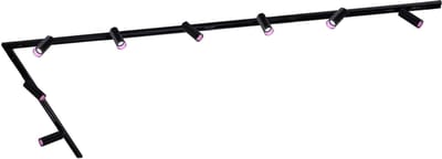 Ledvion - Smart LED Railverlichting 3M + 8 Railspots (4.9W - RGB - Zwart - Dimbaar) - 1-Fase