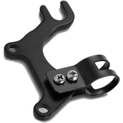 Support d'étrier de frein à disque de vélo 22 mm Acier Facile à installer Pratique Support adaptateur de frein à disque pour vélos de montagne gray