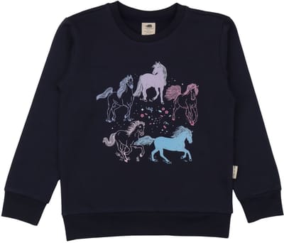 Walkiddy® Kinder Sweatshirt – Jongens & Meisjes – Dark Blue serie – Maat 104 – GOTS-gecertificeerd Biologisch Katoen