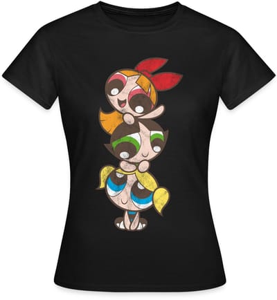 Powerpuff Girls Meisje Toren T-Shirt Dames