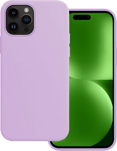 Hoesje Geschikt voor Apple iPhone 15 Pro - Sterk & Shockproof - Hoes Cover - Siliconen Case - Lila