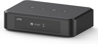 Multiroom Audiospeler - Stereo Streamer - Muziek Streamen - App en Afstandsbediening - 108 x 72 x 266 mm - Zwart