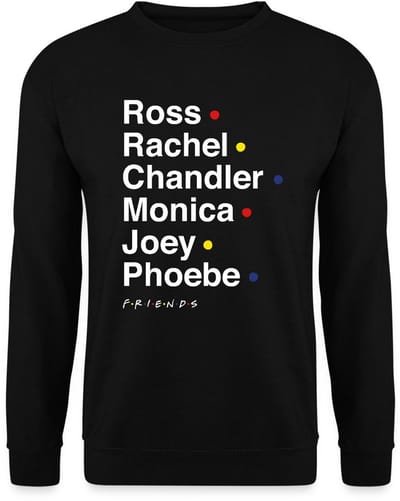 Friends Characters Names Sweater Heren