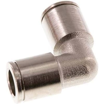 8mm 90 graden L-verbinding Messing Insteekfitting NBR [2 Stuks]