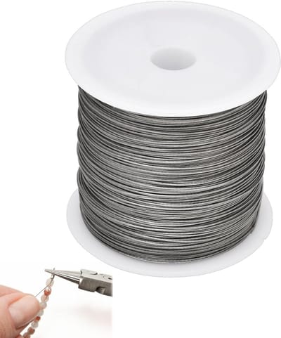 Roestvrij Stalen Draad 0,5 mm x 5 m voor Sieraden, Bloemsier, Sculpturen en Creatieve Projecten