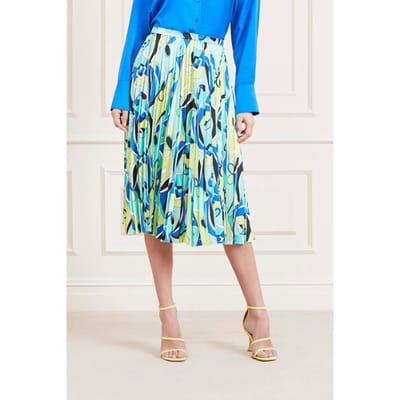 GUESS Marciano By  New Giselle Pleated Green Mini Skirt Slipk Taglia: 36 | Minigonne Outlet | Donna | Verde