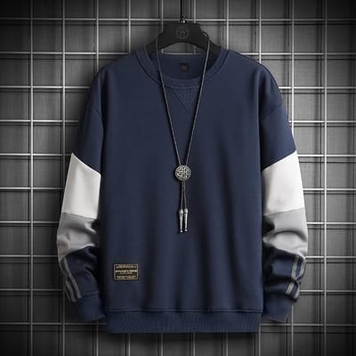 Trui Heren Lente Nieuw Licht Luxe Koreaans Casual Katoen Onderhemd Heren Alles-Passend Herenkleding Lange Mouw T-shirt 5XL gray