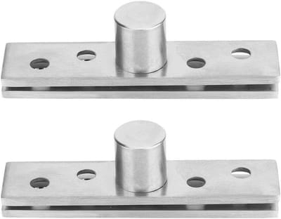 360 Graden Deur Scharnier, Draaideur Scharnier, 2 Stuks RVS Verborgen Swivel Scharnieren 75 X 17 Mm, Duurzaam en Betrouwbaar Deurbeslag voor Optimale Functionaliteit