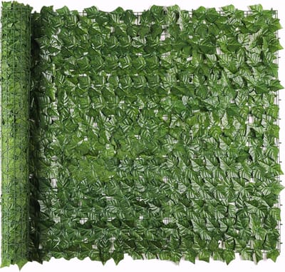 Kunststof Klimop Scherm - Privacy Hek - Tuin Aankleden - Hoge Dichtheid Bladeren - 300x100cm - Groen
