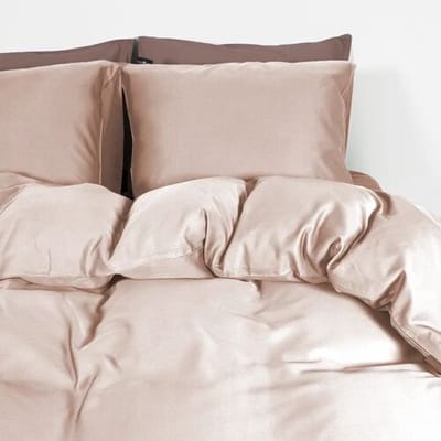 Primaviera DeLuxe Dekbedovertrek Uni Bamboe Blush Roze - Tweepersoons 200 x 200/220 cm + 2 kussenslopen