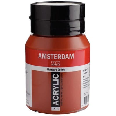 Amsterdam Standard Series Acrylverf Pot 500 ml Sienna Gebrand 411