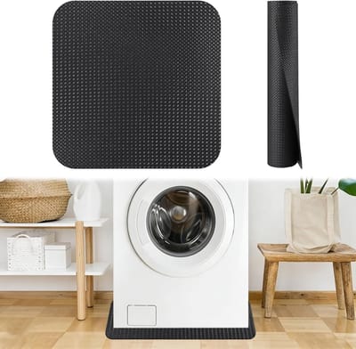 Antislip antivibratiemat voor wasmachine en koelkast, 60 x 60 cm vloerbeschermingsmat voor droger en apparaten
