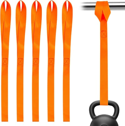 Set van 6 Motorfiets Lashing Loops, 460 x 25 mm Vrachtbanden, 500 kg Laadcapaciteit, Bevestigingsriemen voor Motoren, ATV's, Auto's en Vrachtwagens