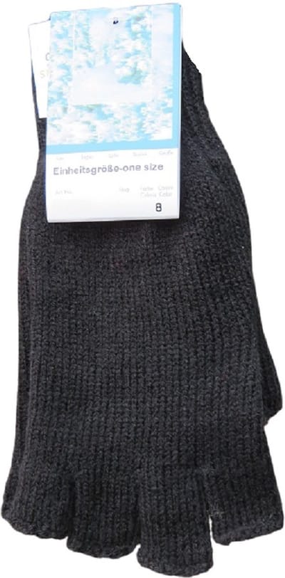 Handschoenen heren winter halve vingers - prijs per 2 paar
