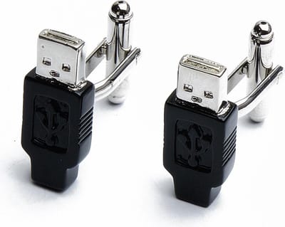 Manchetknopen - Usb Stick Zwart