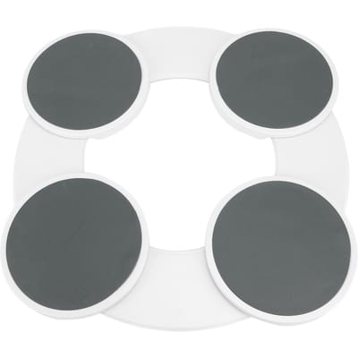 Eettafel Draaiplateau Herbruikbaar Tafelblad Glijrail Handmatig Roterende Tray Ronde Serveerschaal voor gray