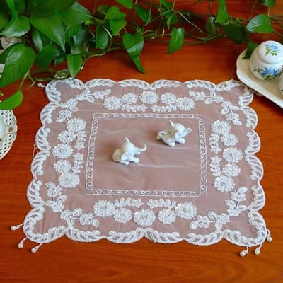 40x50cm handgeborduurde rechthoekige geborduurde Europese tafelmat Placemat onderzetter Woonkamer slaapkamer balkon bruiloft feest decoratie 40x50cm