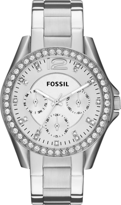 Fossil Riley ES3202 Dameshorloge 38 mm - Zilverkleurig
