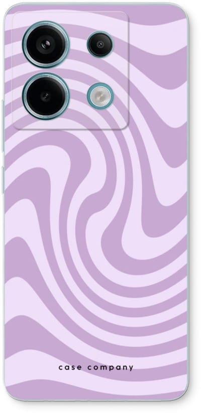 Case Company® - Hoesje geschikt voor Xiaomi Poco X6 hoesje - Swirl Paars - Soft Cover Telefoonhoesje - Bescherming aan alle Kanten en Schermrand