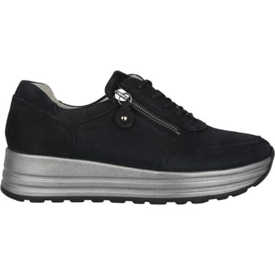 Waldläufer H-Lana - dames sneaker - Zwart - maat 40 (EU) 6.5 (UK)
