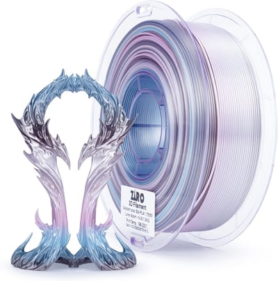 ZIRO Gradient Silk PLA Filament 1.75mm – 1KG – Lunar Bloom – Luxueus Glanzende Pastel Kleurovergang – 3D Printer Filament