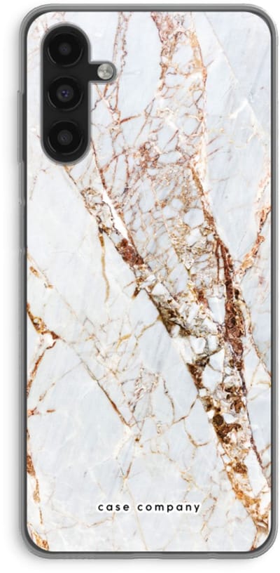 Case Company® - Hoesje geschikt voor Samsung Galaxy A04s hoesje - Goud marmer - Soft Cover Telefoonhoesje - Bescherming aan alle Kanten en Schermrand