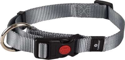 Flamingo Ziggi - Halsband Honden - Halsband Ziggi Grijs M 40-55cm 20mm - 1st - 127417 - 1st