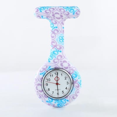 POWERZ® verpleegster horloge, zuster horloge, paars blauw