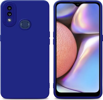 Cadorabo Hoesje geschikt voor Samsung Galaxy A10s / M01s in FLUID BLAUW - Beschermhoes gemaakt van flexibel TPU silicone Cover Fluid Case