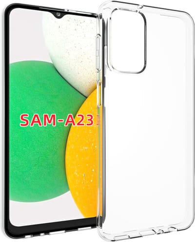 MobyDefend Hoesje - Geschikt voor Samsung Galaxy A23 - Transparante TPU Backcover - Volledig Doorzichtig