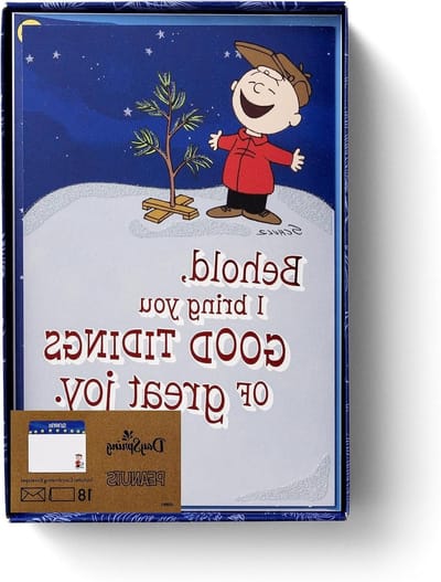 Kerstkaarten - Wenskaarten Kerst - Kerstgroeten Versturen - Klassiek Cartoon Design - 18 stuks - Veelkleurig