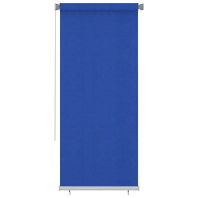 vidaXL Rolgordijn voor buiten 105(B)x230(H) cm HDPE blauw