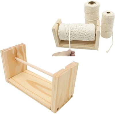 Dailygoody - Horizontale draadhouder - Massief hout - Glanzend