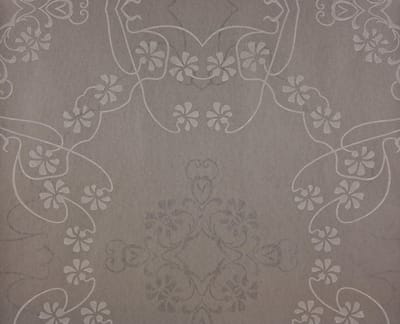 Dutch Wallcoverings Vlies bloem/damast - grijs/beige