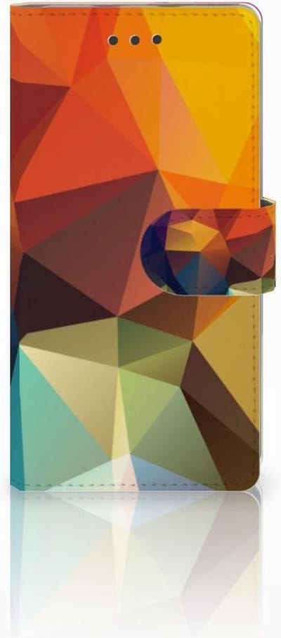 Huawei Ascend P8 Lite Book Case Polygon Color