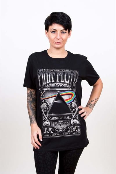 Pink Floyd - Carnegie Hall Poster Heren T-shirt - S - Zwart