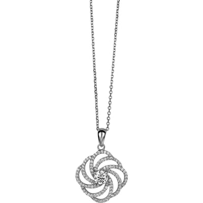 Orphelia Dames 925 Sterling Zilveren Ketting met Hanger - Zilver ZH-4800