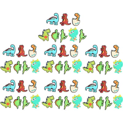 50 pièces Breloque de chaussure Forme différente Démontage Dessin animé Décorations étanches pour Diapositives à bulles Filles gray