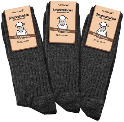 3 paar sokken van schapenwol