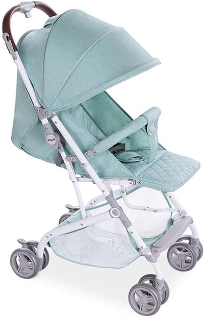 Babybuggy - Kinderwagen Reisbuggy - Compact Reizen - Eénhandig Opvouwbaar - 9 kg - Groen