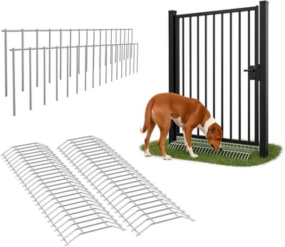 Poort Platen - Hek Versterking - Dieren Binnenhouden - Verlengt Bescherming Ondergronds - 81x20cm - Metaal