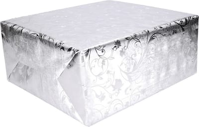 Luxe kerst inpakpapier - Set van 3x stuks - op rol - 500 x 76 cm - barok design - cadeaupapier - kerst - kerstcadeautjes inpakken