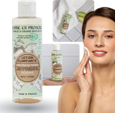 Jeanne en Provence BIO Appel - reinigende en verzachtende appeltonic, natuurlijke 150 ml