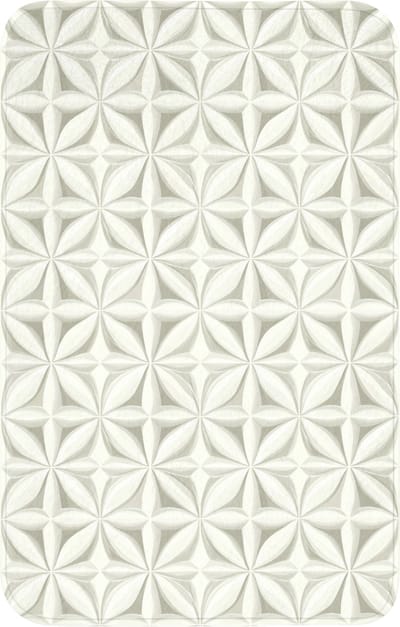 WC mat 50x80 cm - Antislip - Abstract - Structuur - Grijs - Wit - Toiletmat - Vloermat - Douchemat - Toilet tapijt - Toiletmatten
