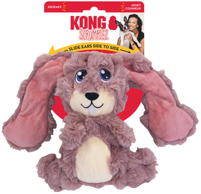 Kong Scrumplez Bunny Pluche Met Piep Roze